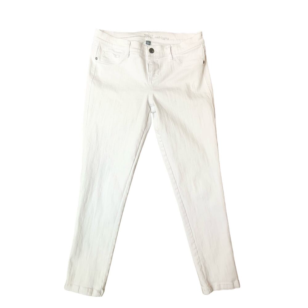 New York & Company Soho White Low rise Skinny Denim Jeans Women's 6